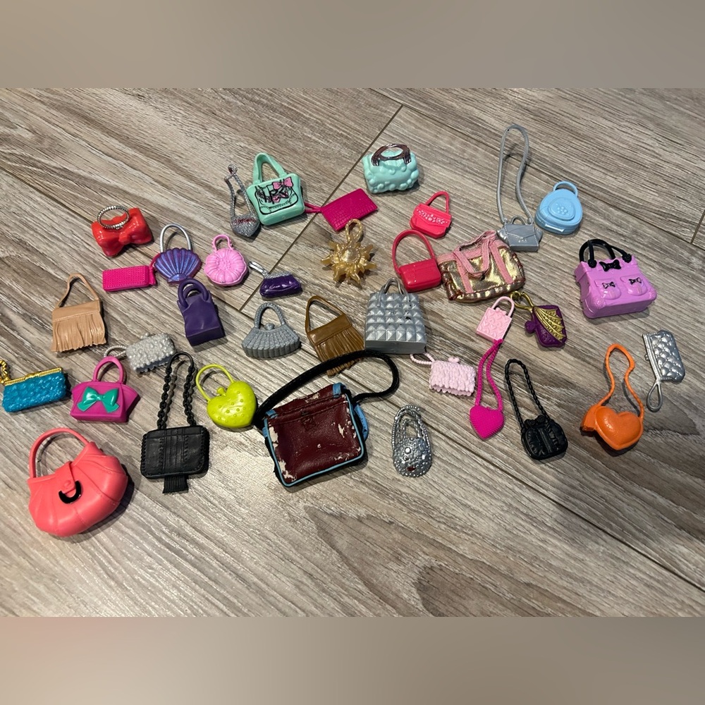 35 Assorted Barbie Doll Purses